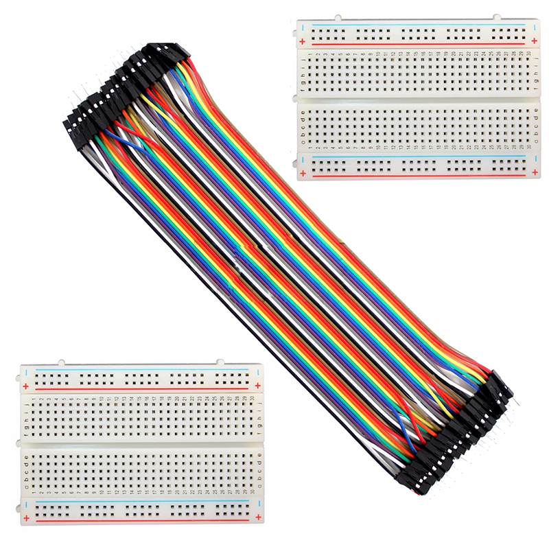 2X 400 Point Solderless Prototype Breadboard Protoboard+40 D