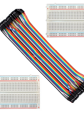 2X 400 Point Solderless Prototype Breadboard Protoboard+40 D