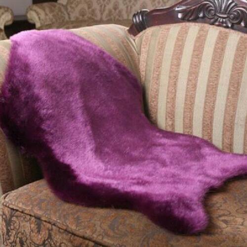 Faux Sheepskin Chair Cover Seat Pad Soft Sofa Carpet