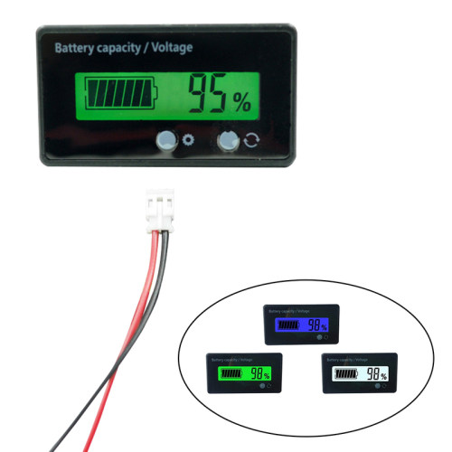 Lithium Indicator Tester Power Meter LCD Voltmeter for 12V/2