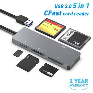 15CM Multifunctional USB C Card Reader Adapter 5Gbps USB
