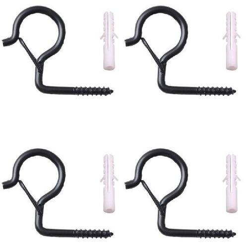 20/40 Pieces Ceiling Screw Hook with Safety Buckle Outdoor