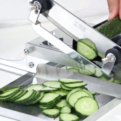 Manual Frozen Meat Slicer Stainless Steel Beef Bacon Meat
