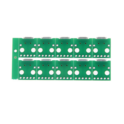 10pcs 2.54mm Welded PCB Converter Pinboard USB 2.0 Female So