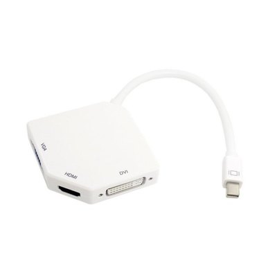 Mini Displayport Thunderbolt DP to DVI VGA HDMI Adapter 3 in