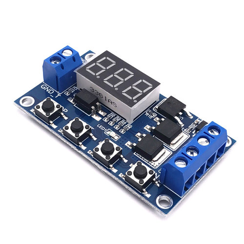 Trigger Cycle Timer Delay Switch 12 24V Circuit Board MOS Tu