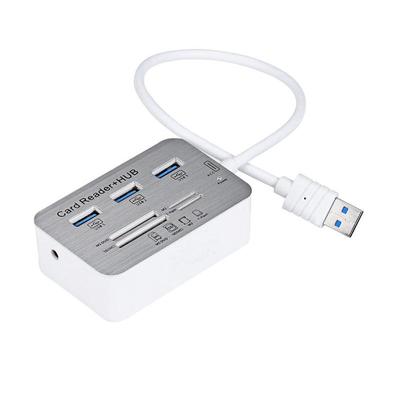 3 Port USB 3.0 Hub With MS SD M2 TF Multi-In-1 Card Reader 6