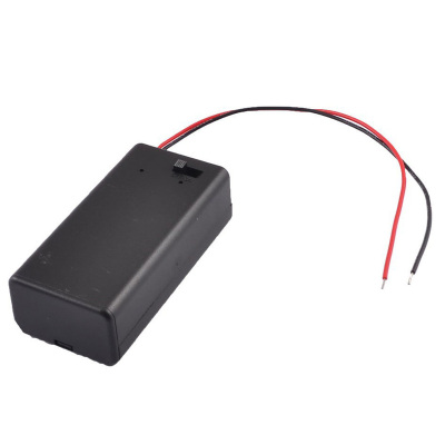 Black Storage Pair SBH-9V Batteries Switch Holder Case Box