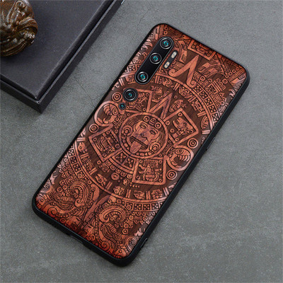 Xiaomi mi note 10 pro Case Boogic Original Wood funda mi not
