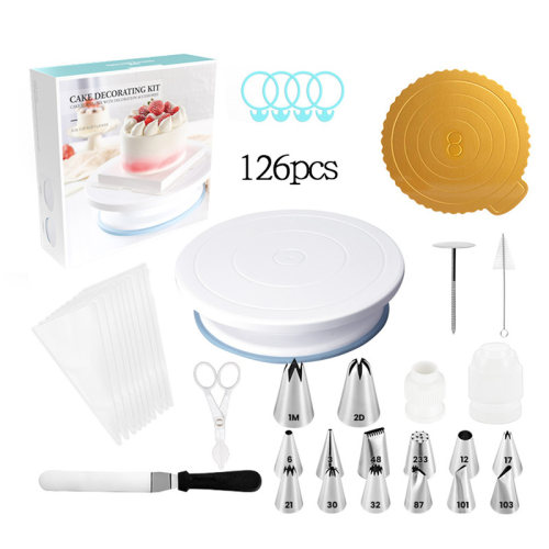 126pcs Decorating Kit Household Cake Decorating Supplies