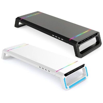 T1 Universal Monitor Stand Riser RGB Support with 4 USB2.0