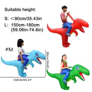 Inflatable Adults Children Riding Dinosaur Costume