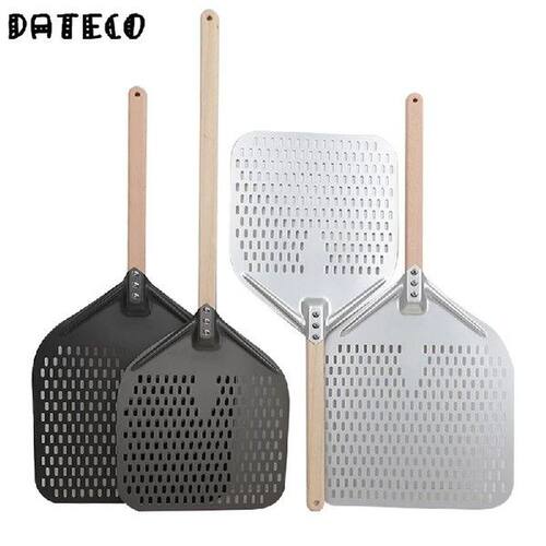 12/14 Inch Aluminum Perforated Pizza Shovel Peel with