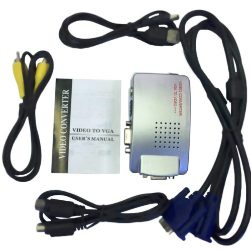 VGA to TV Monitor Video Signal Converter/ TV Box for Laptop