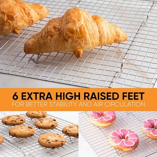 Hot Cooling Baking Rack Fits Quarter Sheet Pan Stainless