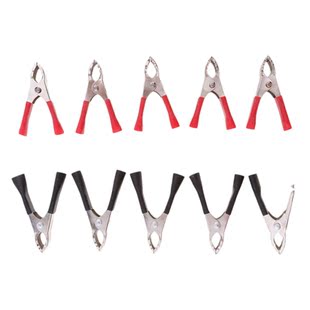 10 Pieces Insulated Testing Alligator Crocodile Clips