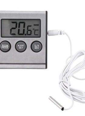 LCD Thermometer Timer for BBQ Grill Meat Kitchen Oven Food C