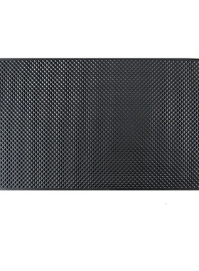 Auto Car Dashboard Mini Checked Print Black Nonslip Pad