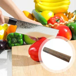 1pc Japanese Style Octagonal Handle Kitchen Knife