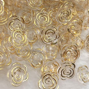 50/100pcs Rose Pattern Clothes DIY Resin Buttons Sewing Scra