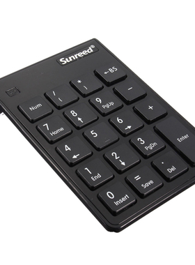 USB 2.4G Numpad numeric keypad 19 buttons keypad Black