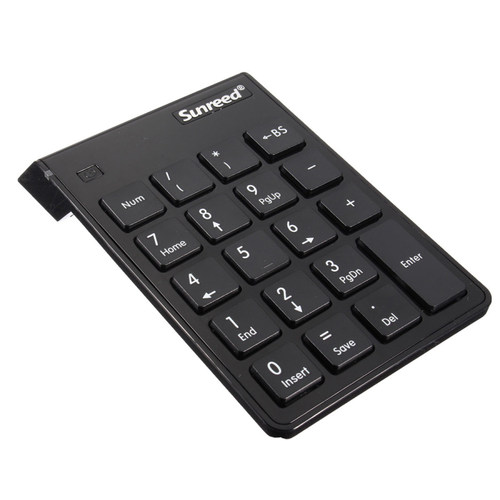 USB 2.4G Numpad numeric keypad 19 buttons keypad Black