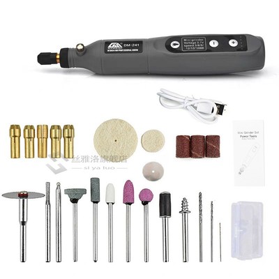 Mini Electric Grinder Set Cordless Drill Rotary Tool Wood Ca