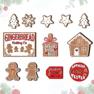 Christmas Tiered Tray Decor Gingerbread Man Christmas Decor