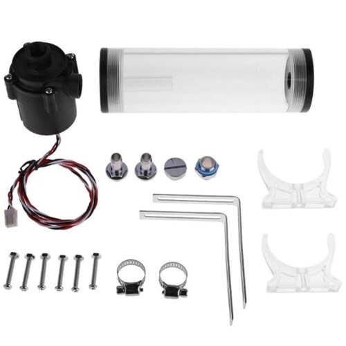 G1/4 Inch Thread Xhc8+160Mm Cylinder Computer Water Tank 12V
