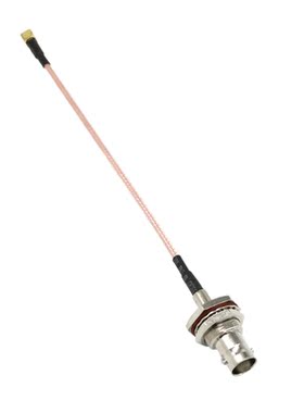 0.5ft Rf Electrical Wire Connector Bnc Plug to Mcx Male Righ