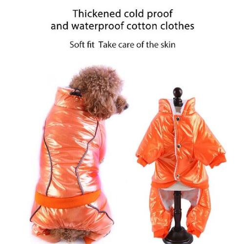 Winter Warm Dog Jumpsuit Bulldog Yorkies Pug Clothes
