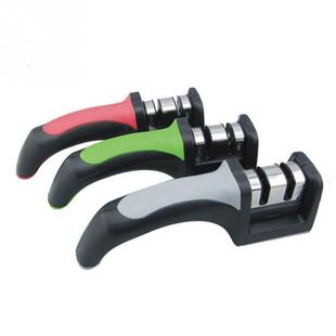 non-slip silicone base two stage ceramic Knife sharpener Kit