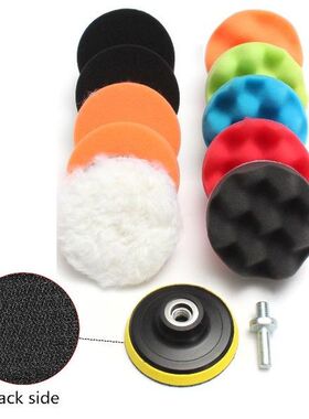 11Pcs 3/5/6/7Inch Buffing Pad Auto Car Polishing Pad Kit
