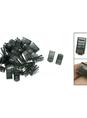 30 Pcs 8P8C Cat5 CatE Modular Cable Plug RJ45 Connector