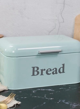 Hot Vintage Bread Box Cupboard Iron Snack Box Desktop