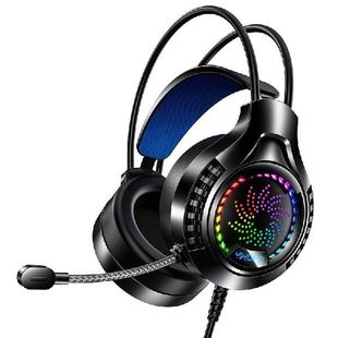 Cool Led Light Wired Gaming Headphones With Mic Bass Stereo