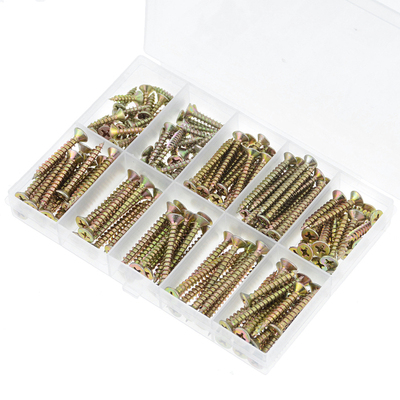 160PCS/Box Cross Recessed Countersunk Fiberboard Chipboard S