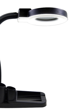 5X 10X Magnifier Magnifying Glass Desk Lamp Repair Tools Wit