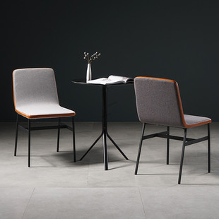 Nordic Dining Chairs Fabric Soft Bag Dining Chair Simple