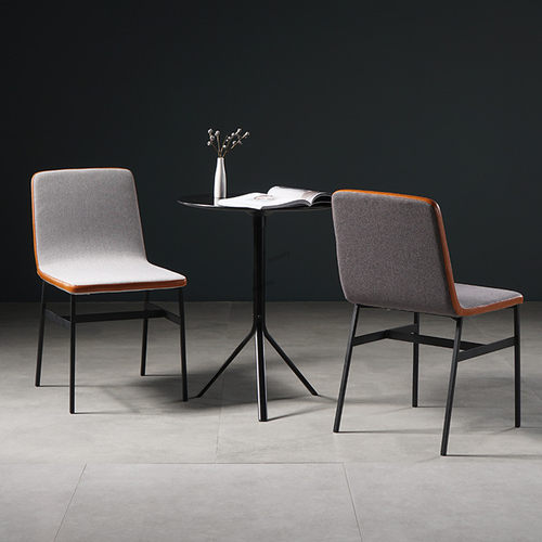 Nordic Dining Chairs Fabric Soft Bag Dining Chair Simple