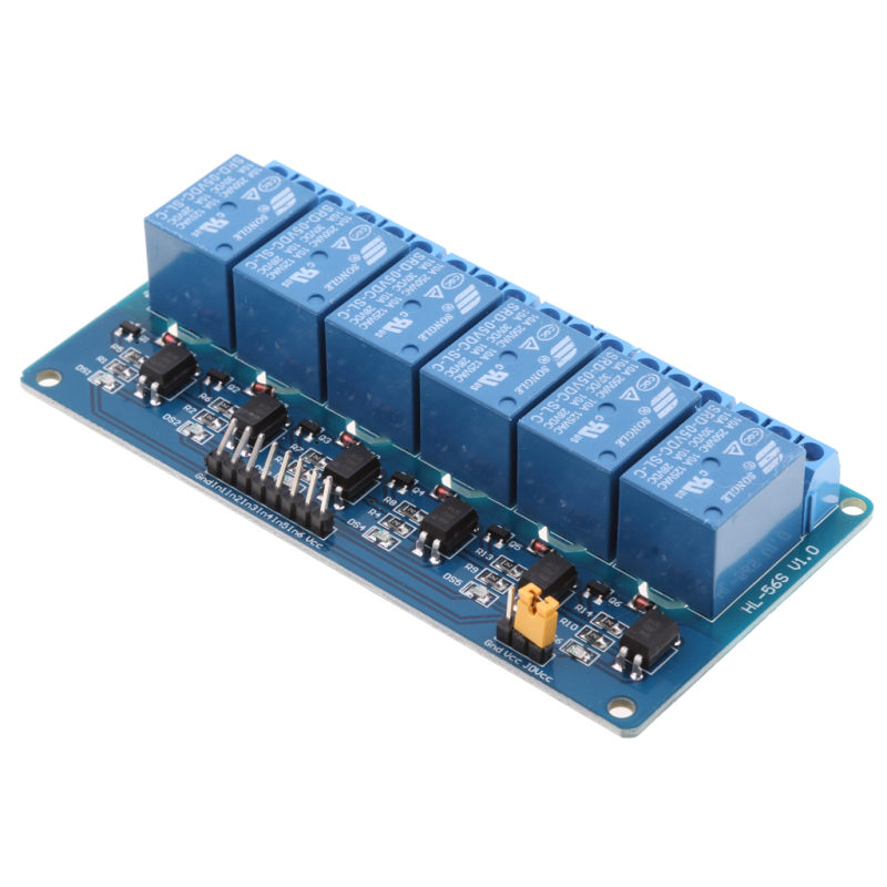 5V 6-Channel Relay Module Relay Expansion Board with Optocou