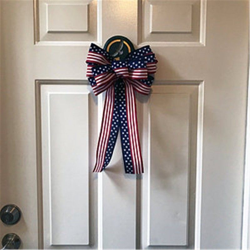 bows patriotic us flag patterns stars stripes red white