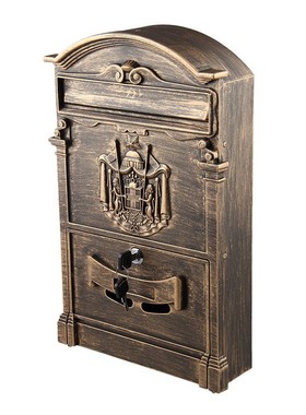 Retro Mailbox Villas Post Box European Lockable Outdoor Wall