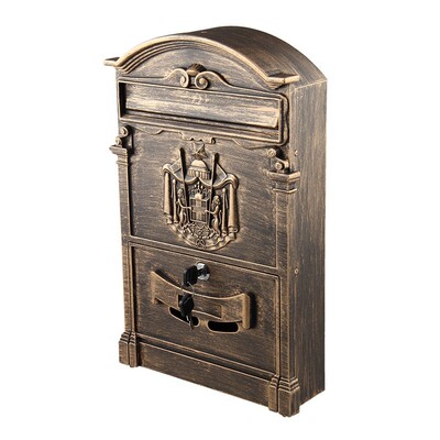 Retro Mailbox Villas Post Box European Lockable Outdoor Wall