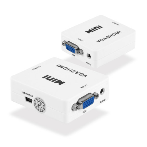 HDTV to computer Video Audio Mini Converter Box Adapter + 65