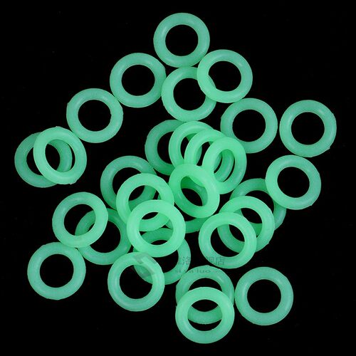 30Pcs/Pack Rubber Tent To Nail Fluorescent Ring Camping Nail