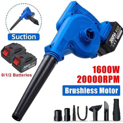 1600W 2 In1 Cordless Electric Air Blower Blowing& Suctio