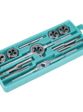 12pcs M6-M12 Metric Thread Taps and Dies Set With Handle Wre