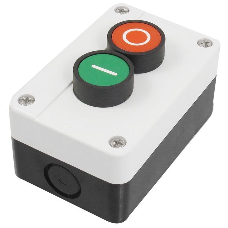 AC 600V 10A Momentary Red Green Sign NO NC Push Button Switc