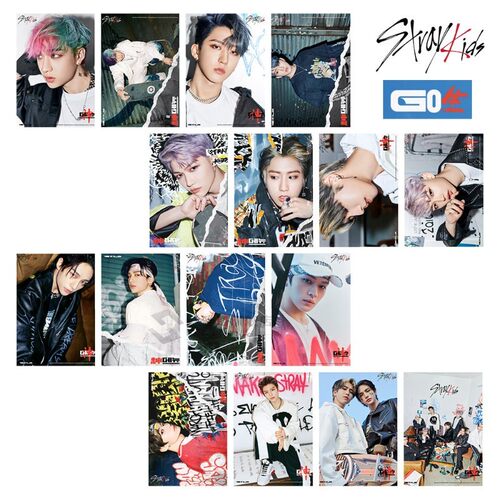 16pcs/set Kpop Stray Kids Photocard New Album Go Live  Lomo